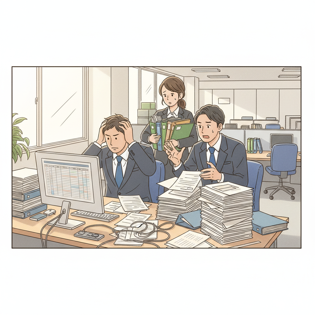課題シーンのイラスト