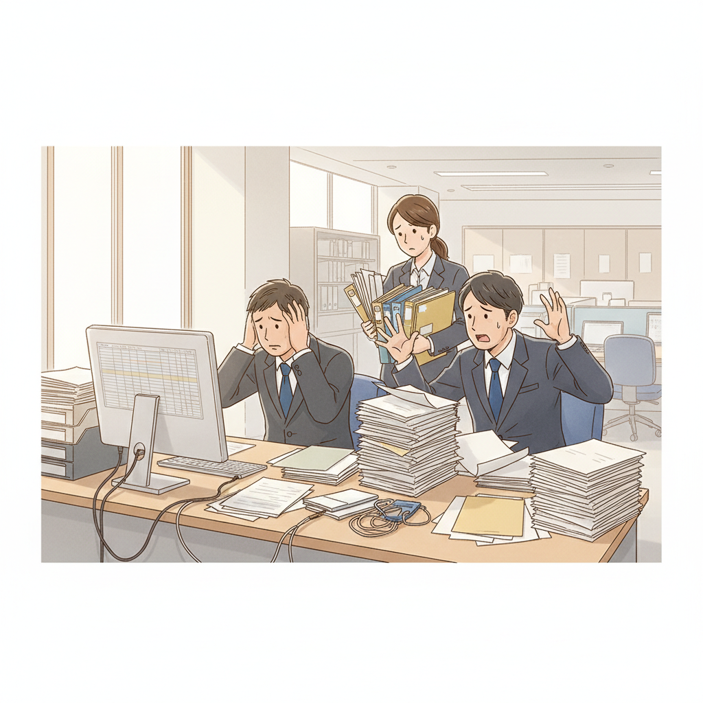 課題シーンのイラスト