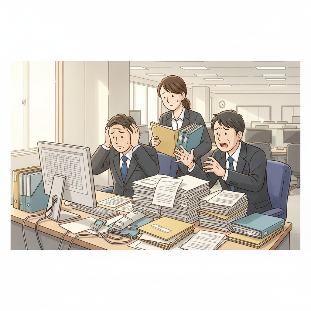 課題シーンのイラスト