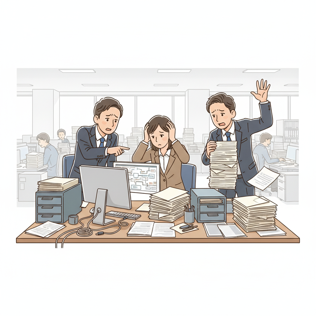 課題シーンのイラスト