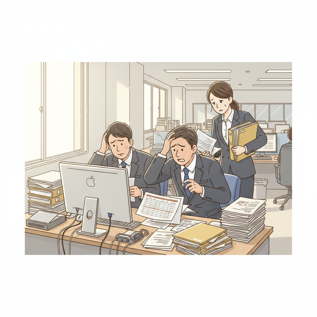 課題シーンのイラスト