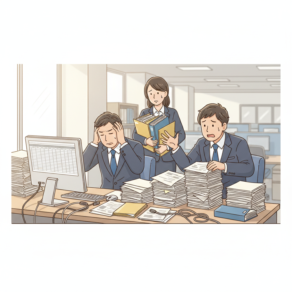 課題シーンのイラスト