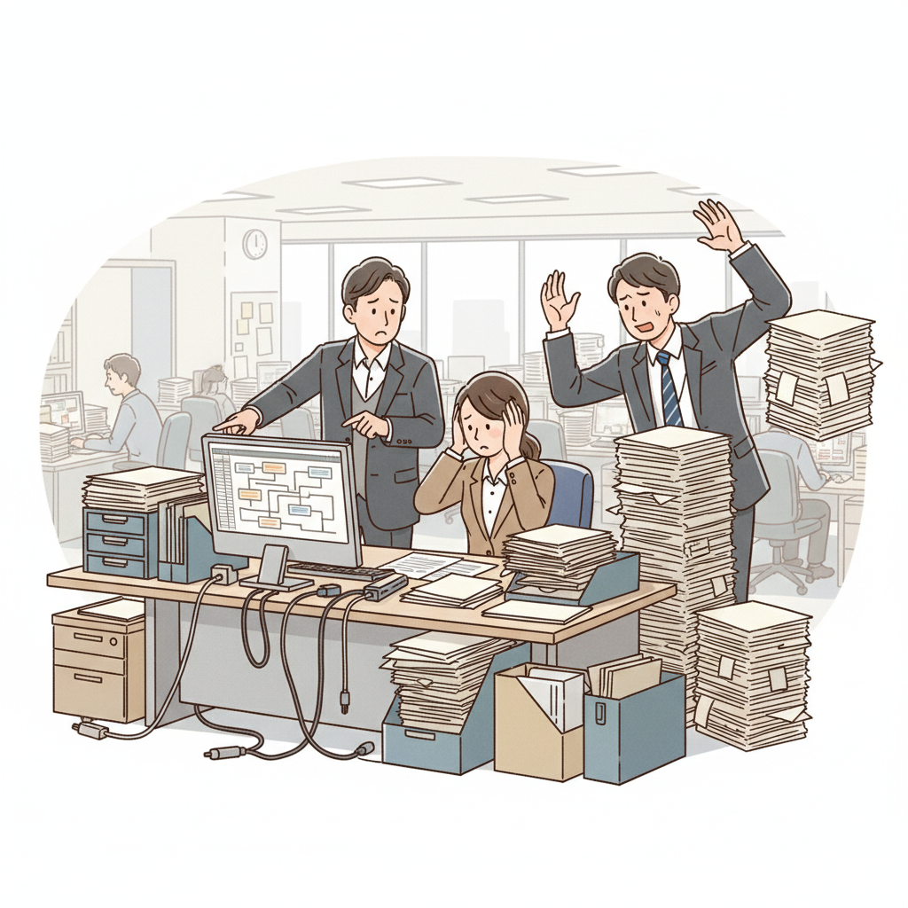 課題シーンのイラスト