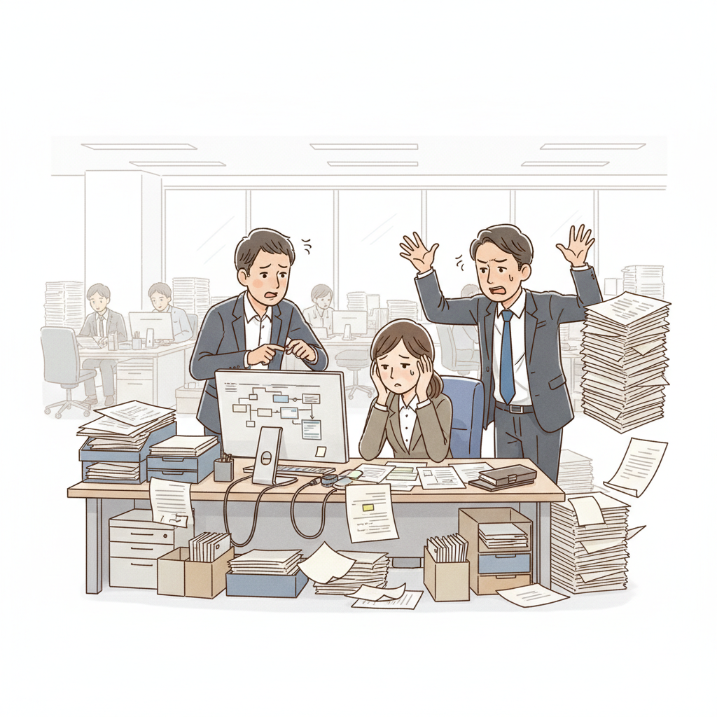課題シーンのイラスト