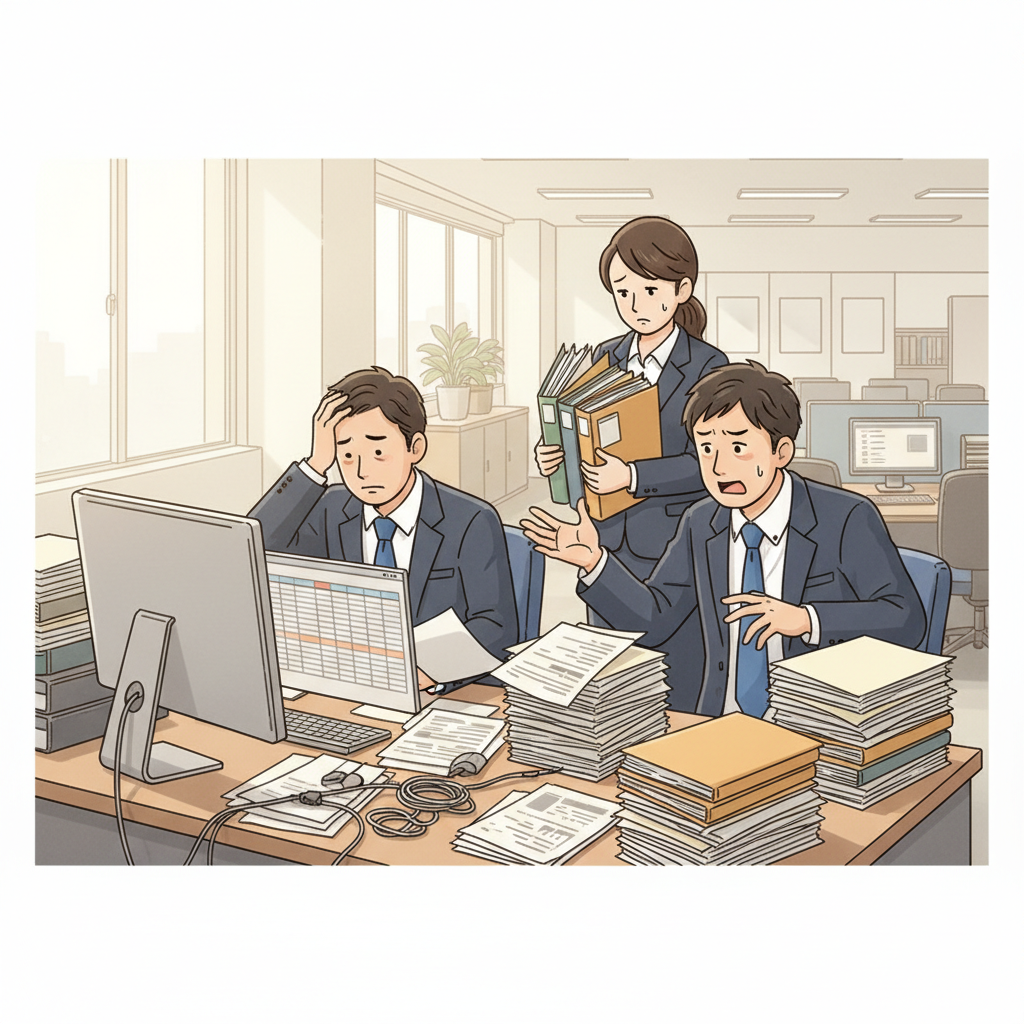 課題シーンのイラスト