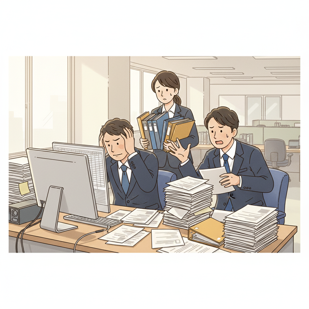 課題シーンのイラスト