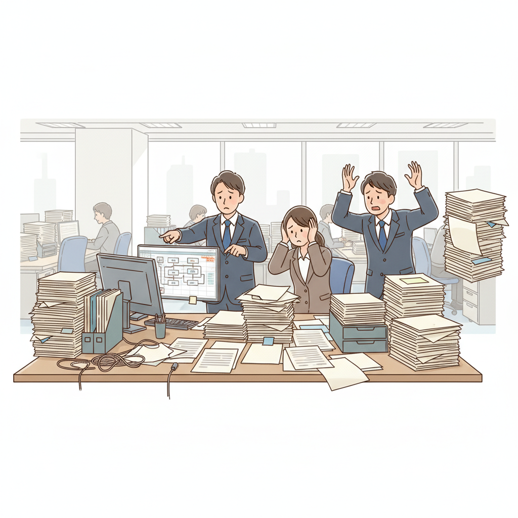 課題シーンのイラスト