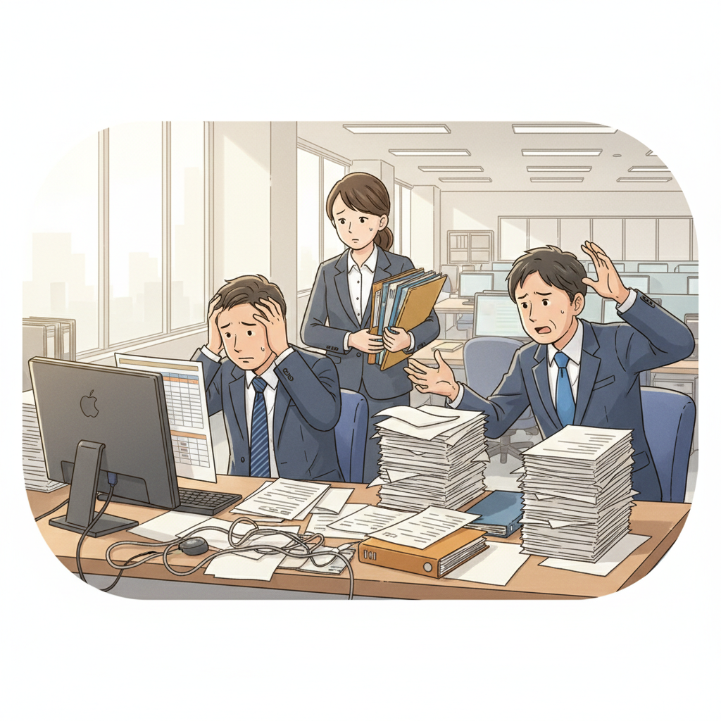 課題シーンのイラスト