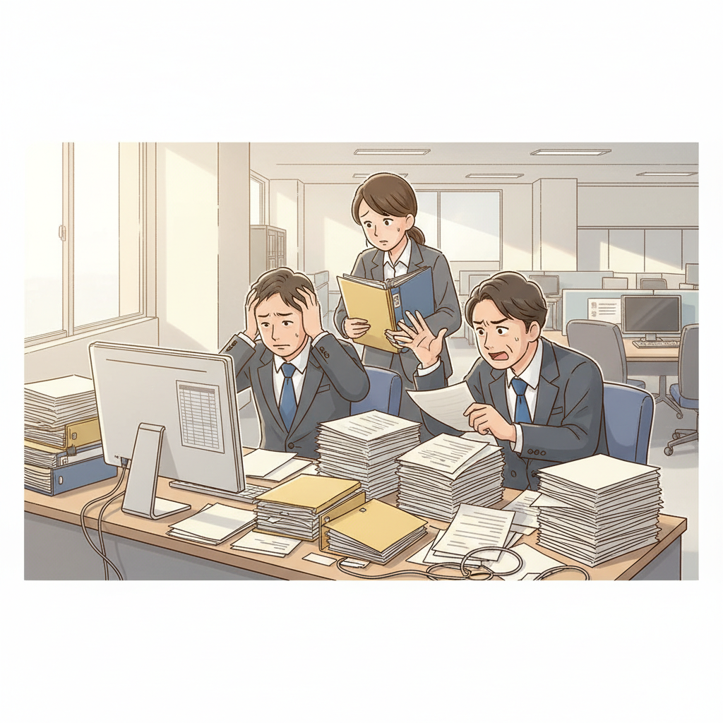 課題シーンのイラスト