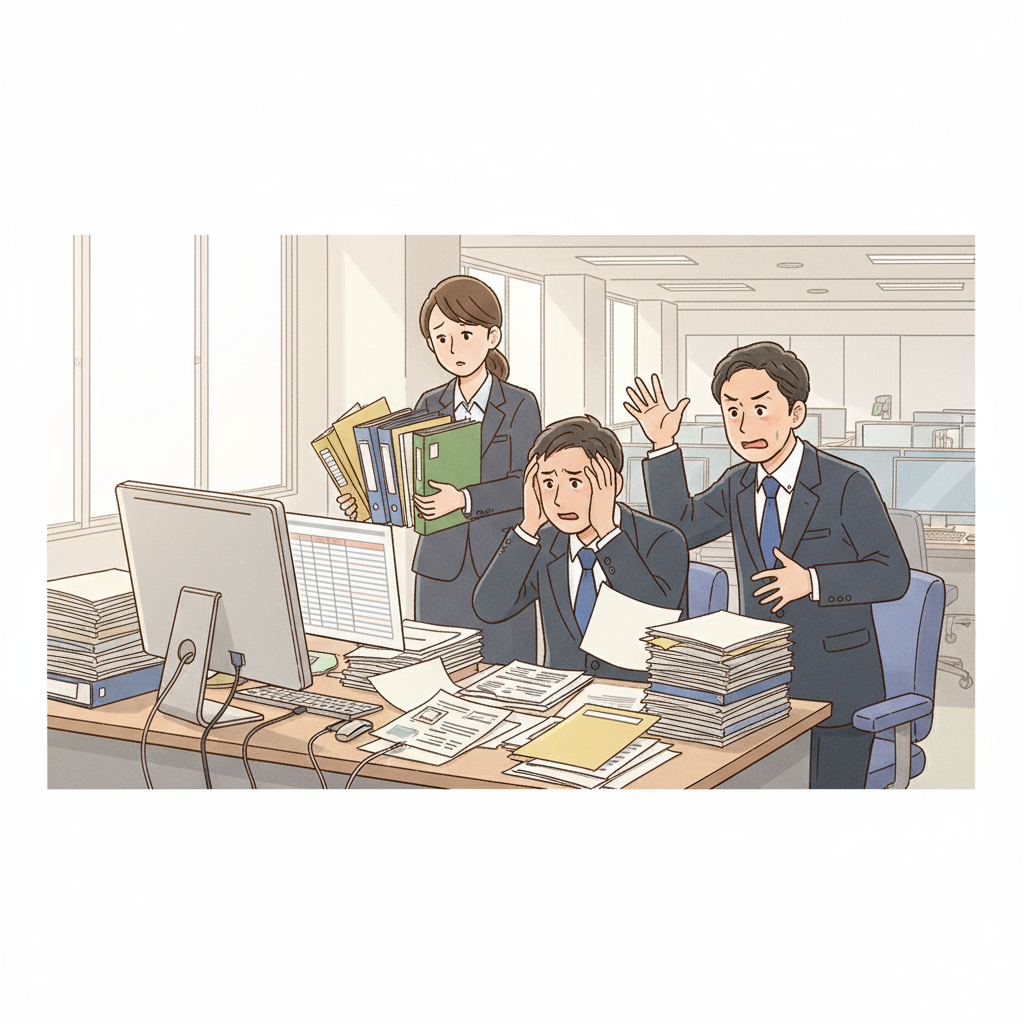 課題シーンのイラスト