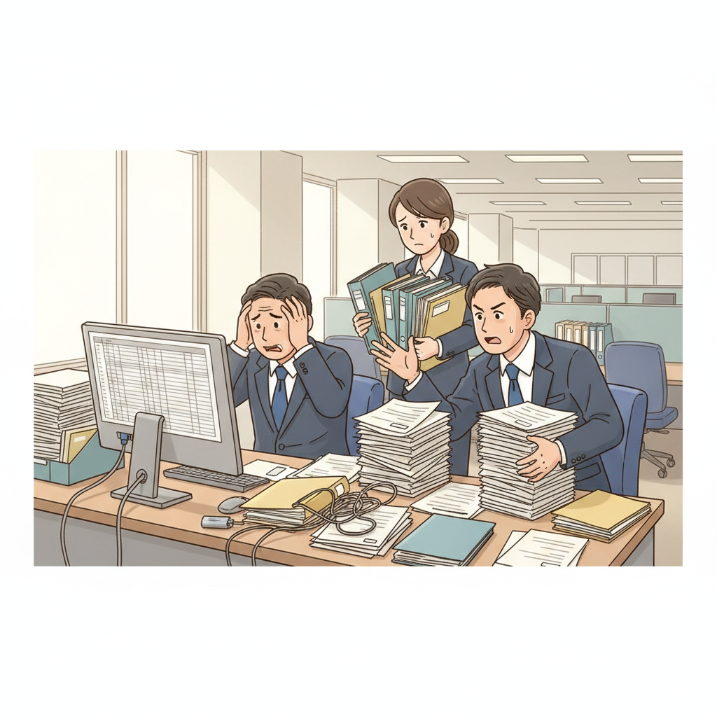 課題シーンのイラスト