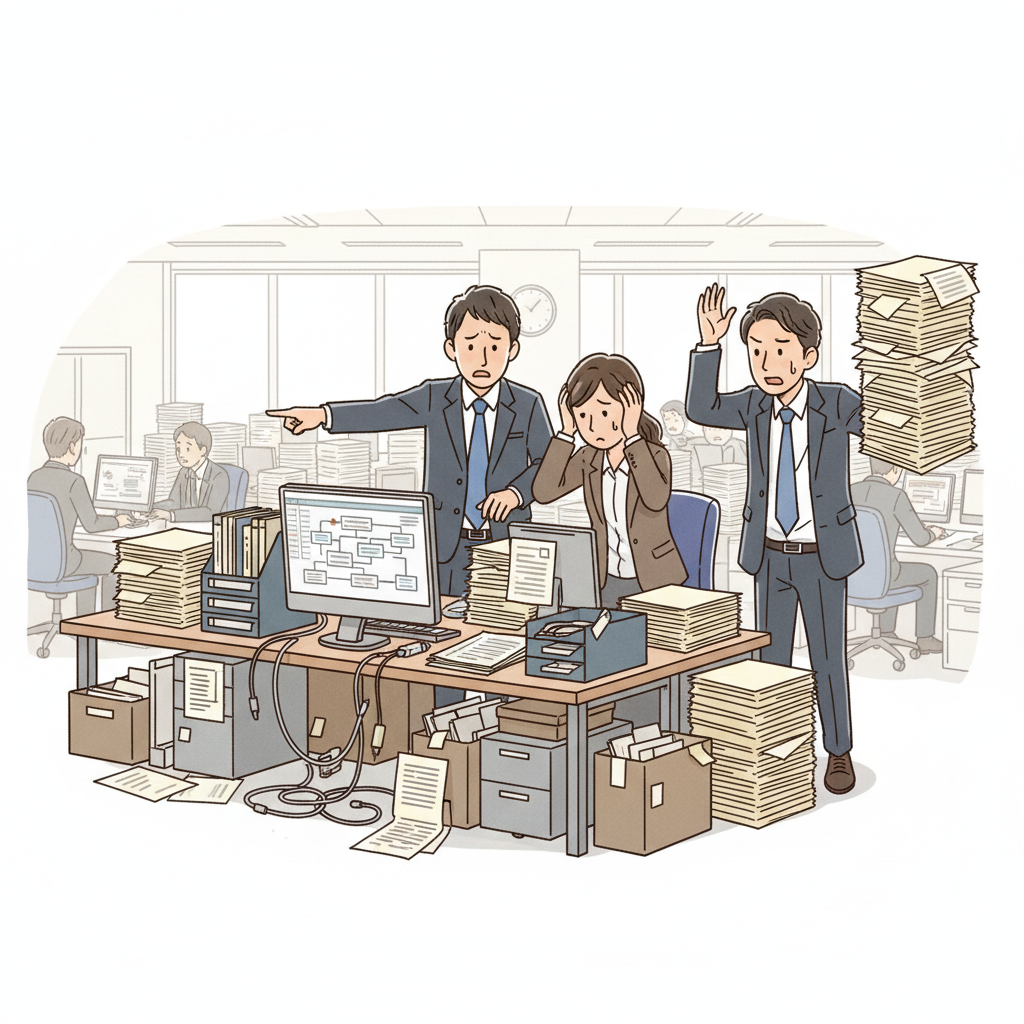 課題シーンのイラスト
