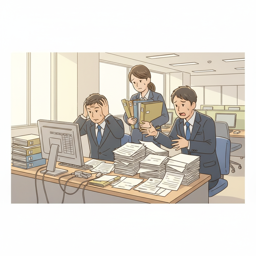 課題シーンのイラスト