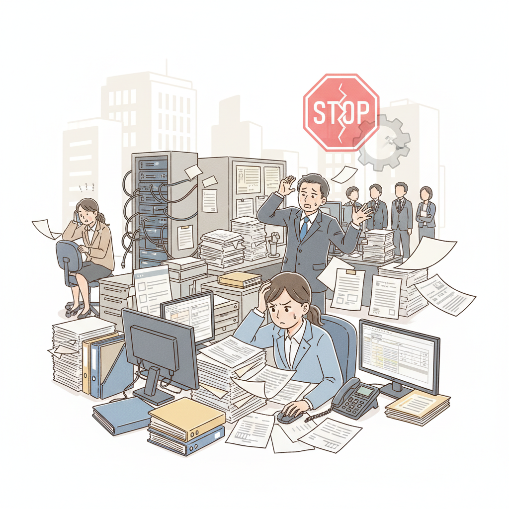 課題シーンのイラスト