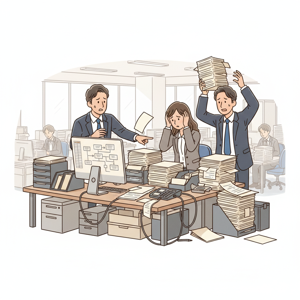 課題シーンのイラスト