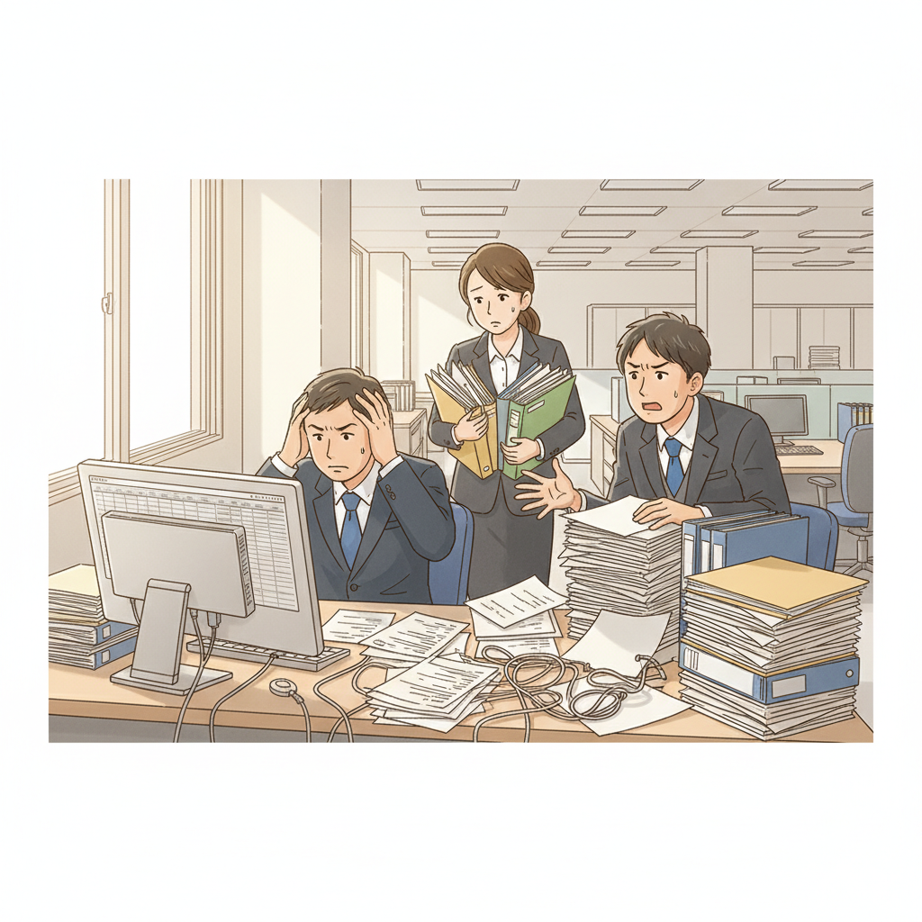 課題シーンのイラスト