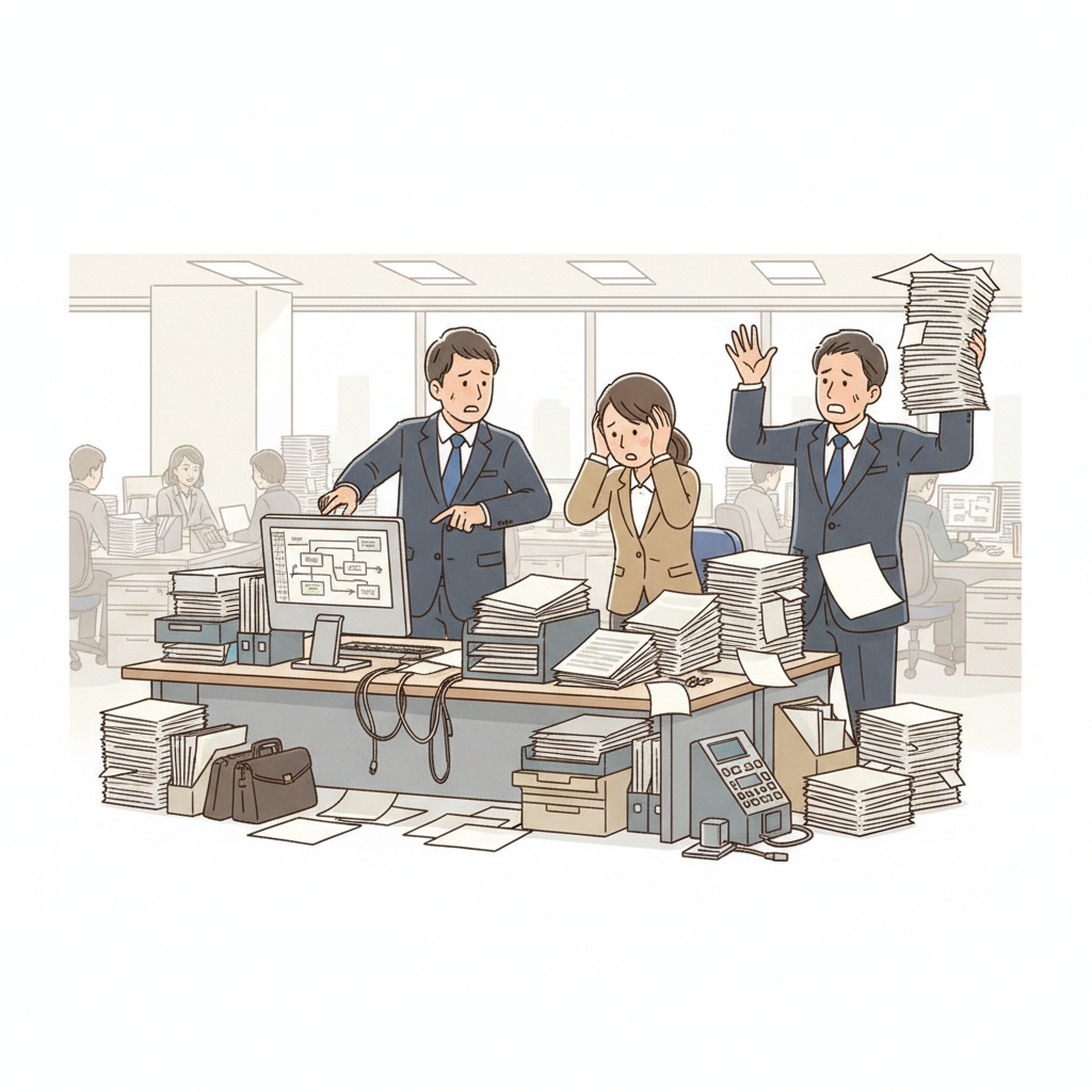 課題シーンのイラスト