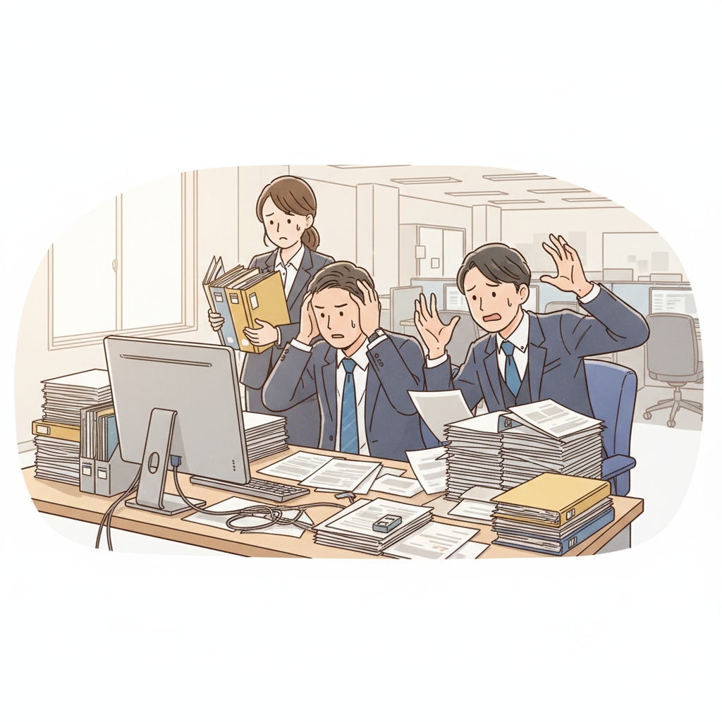 課題シーンのイラスト