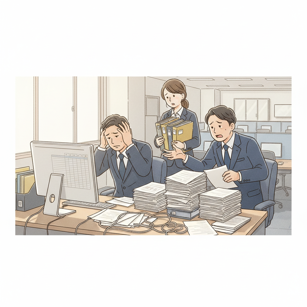 課題シーンのイラスト
