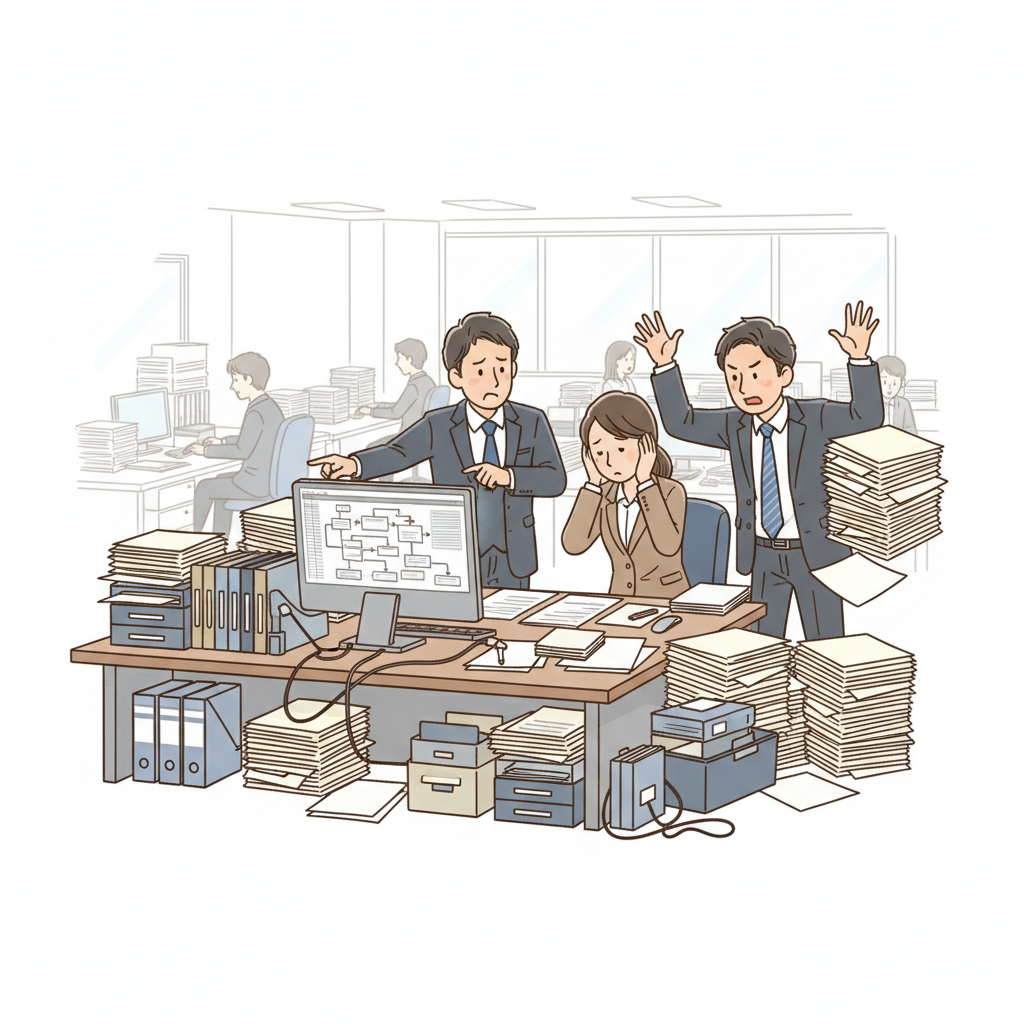 課題シーンのイラスト