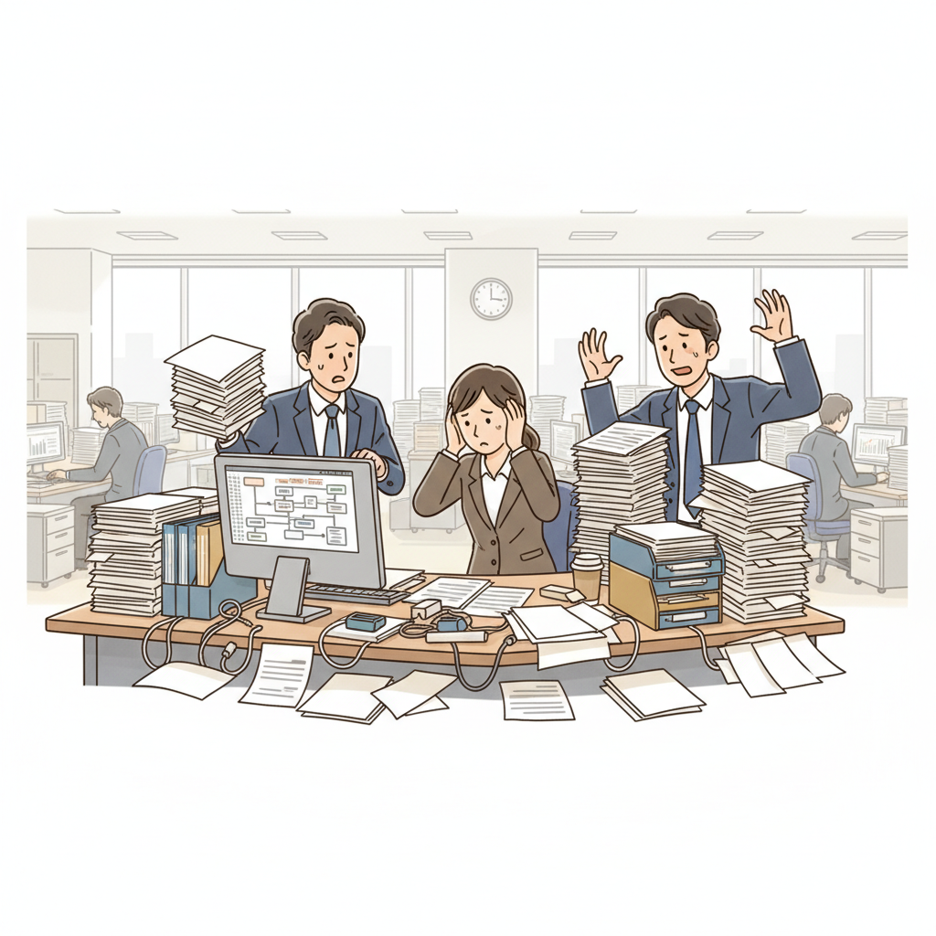 課題シーンのイラスト