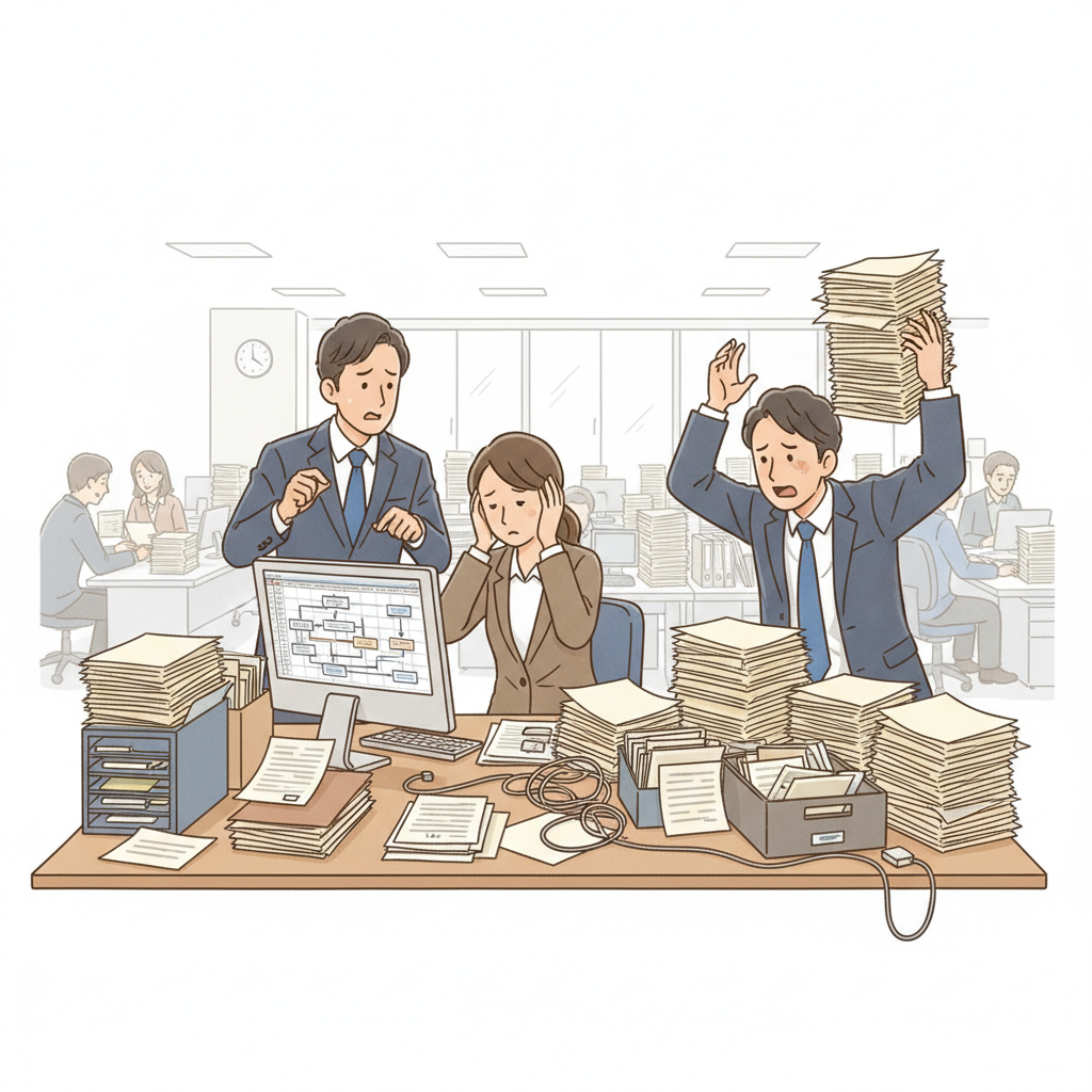 課題シーンのイラスト