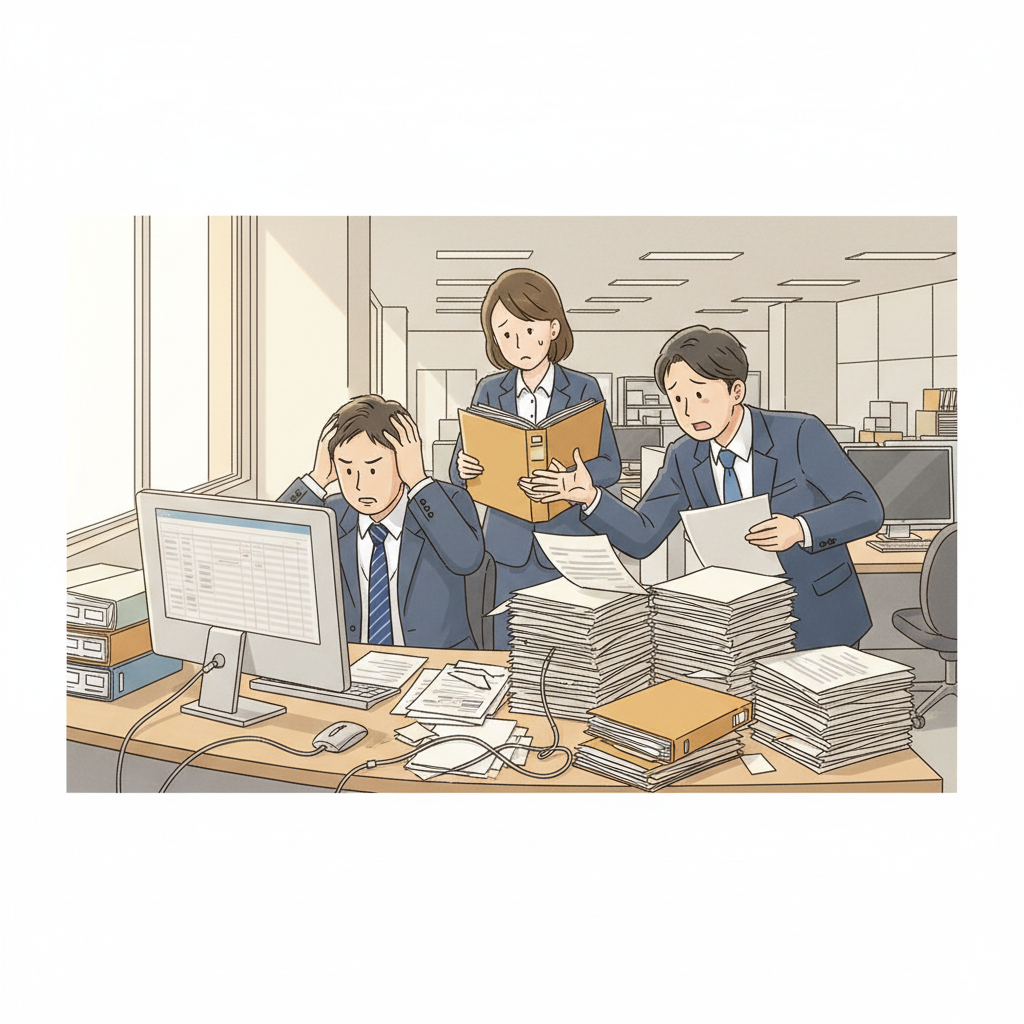 課題シーンのイラスト