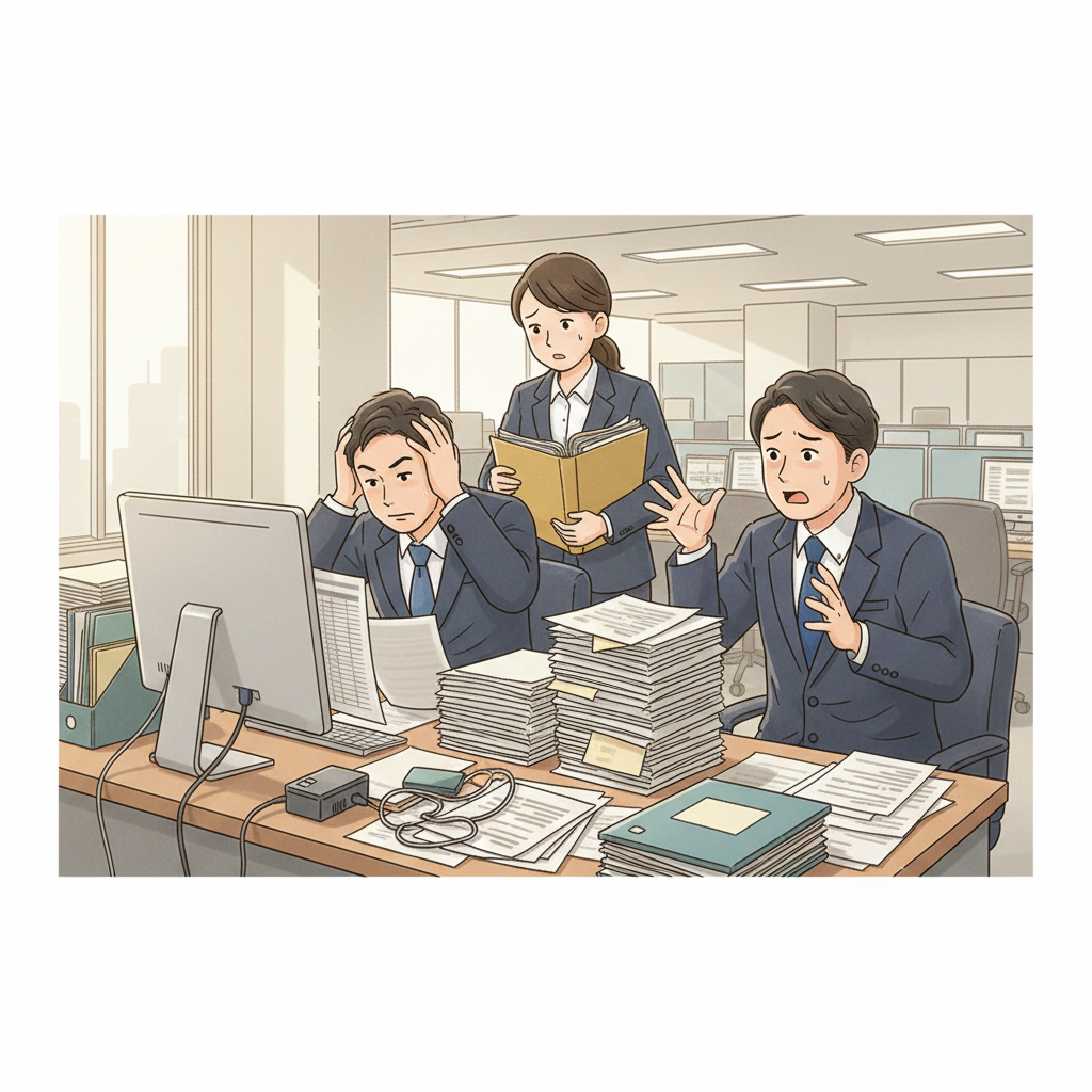 課題シーンのイラスト