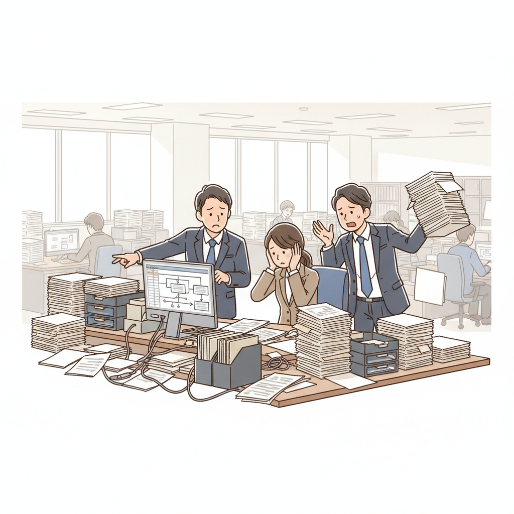 課題シーンのイラスト