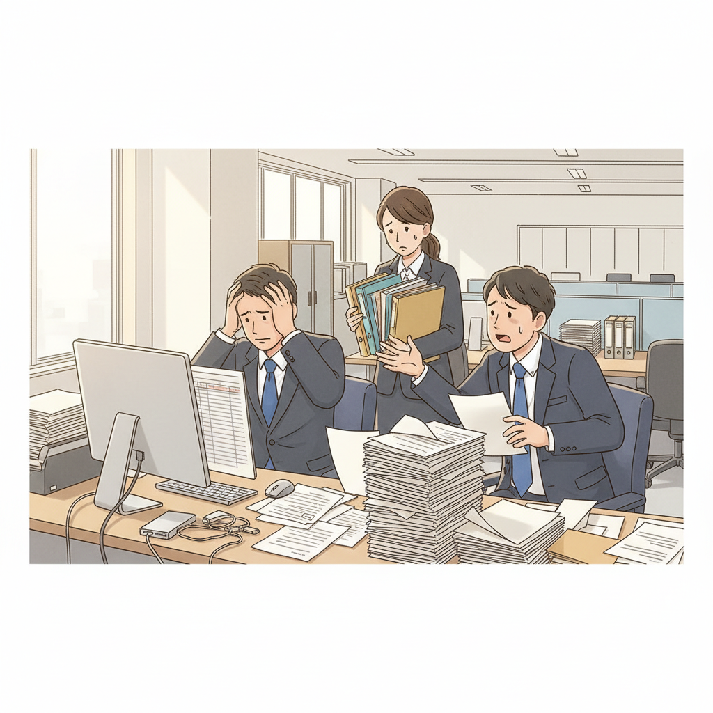 課題シーンのイラスト