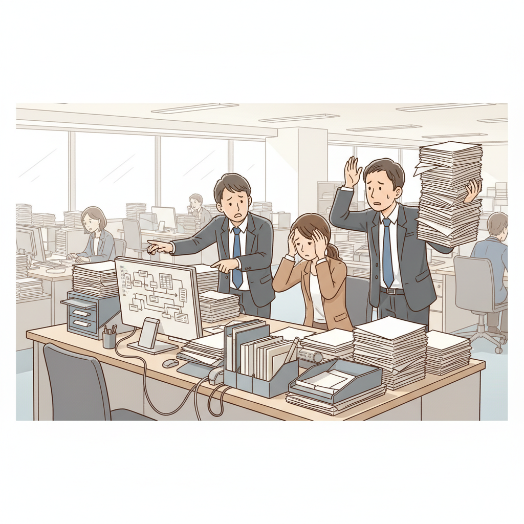 課題シーンのイラスト