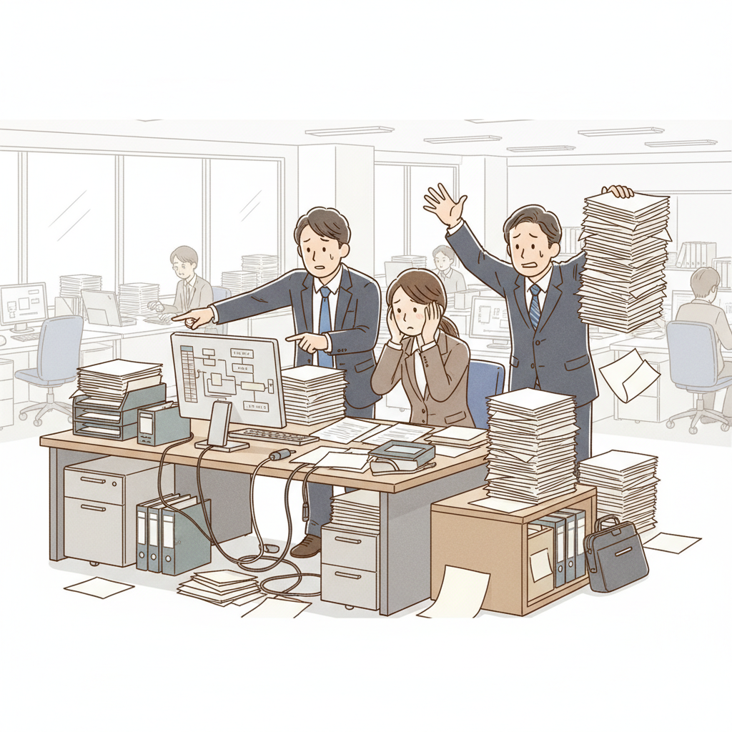 課題シーンのイラスト