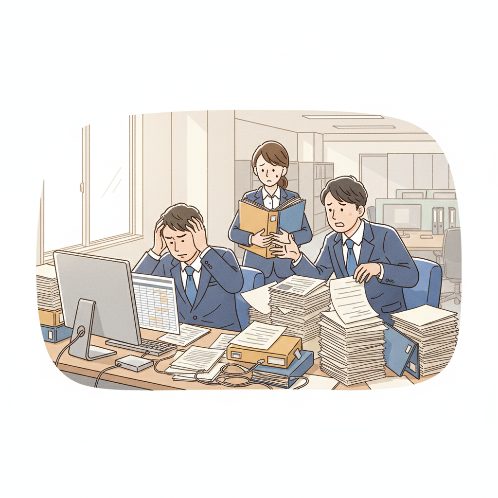 課題シーンのイラスト