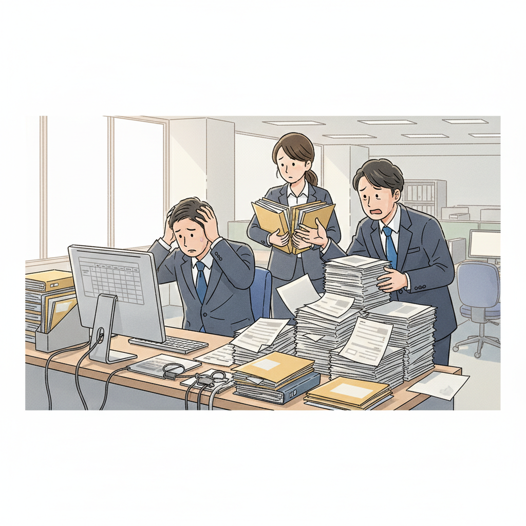 課題シーンのイラスト