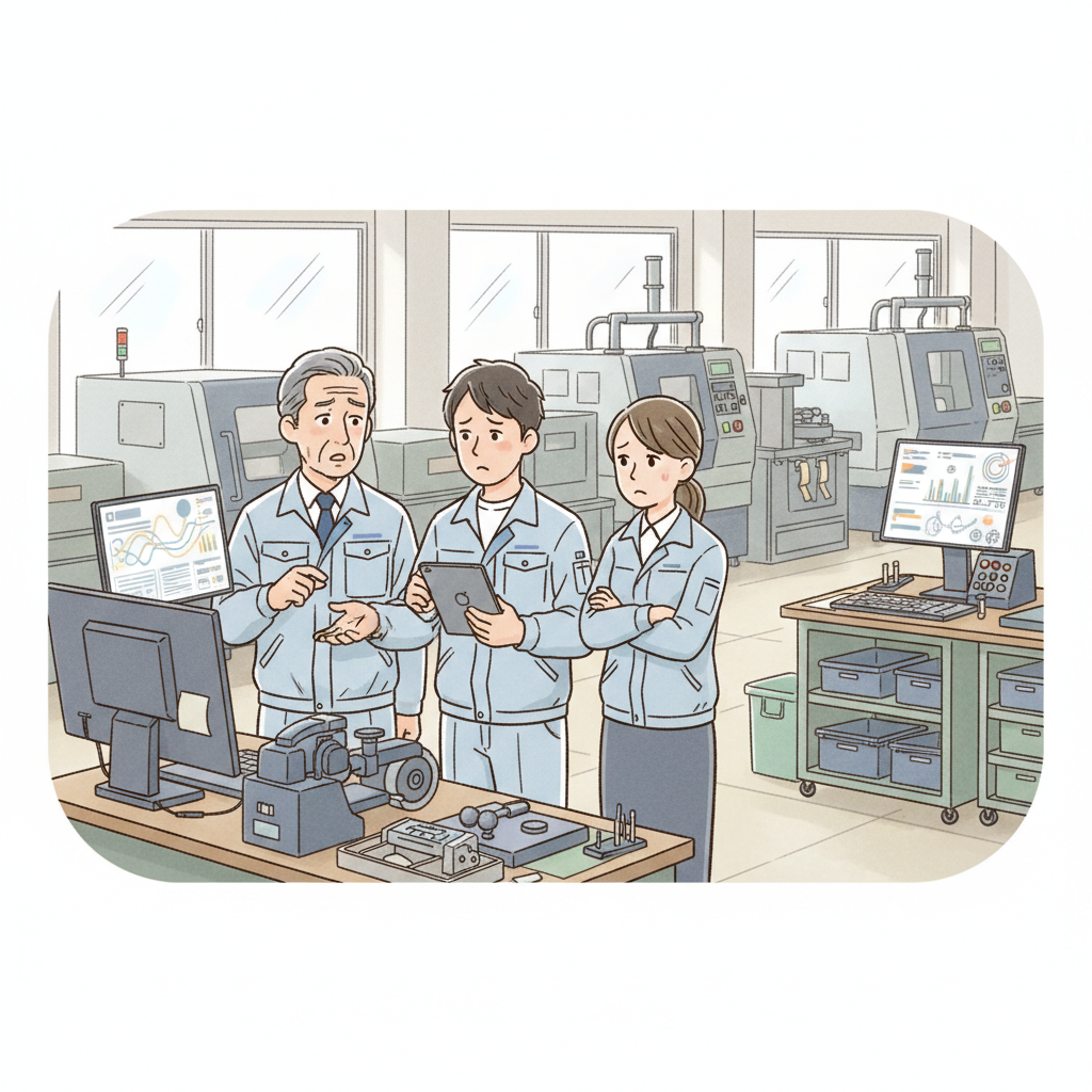 課題シーンのイラスト