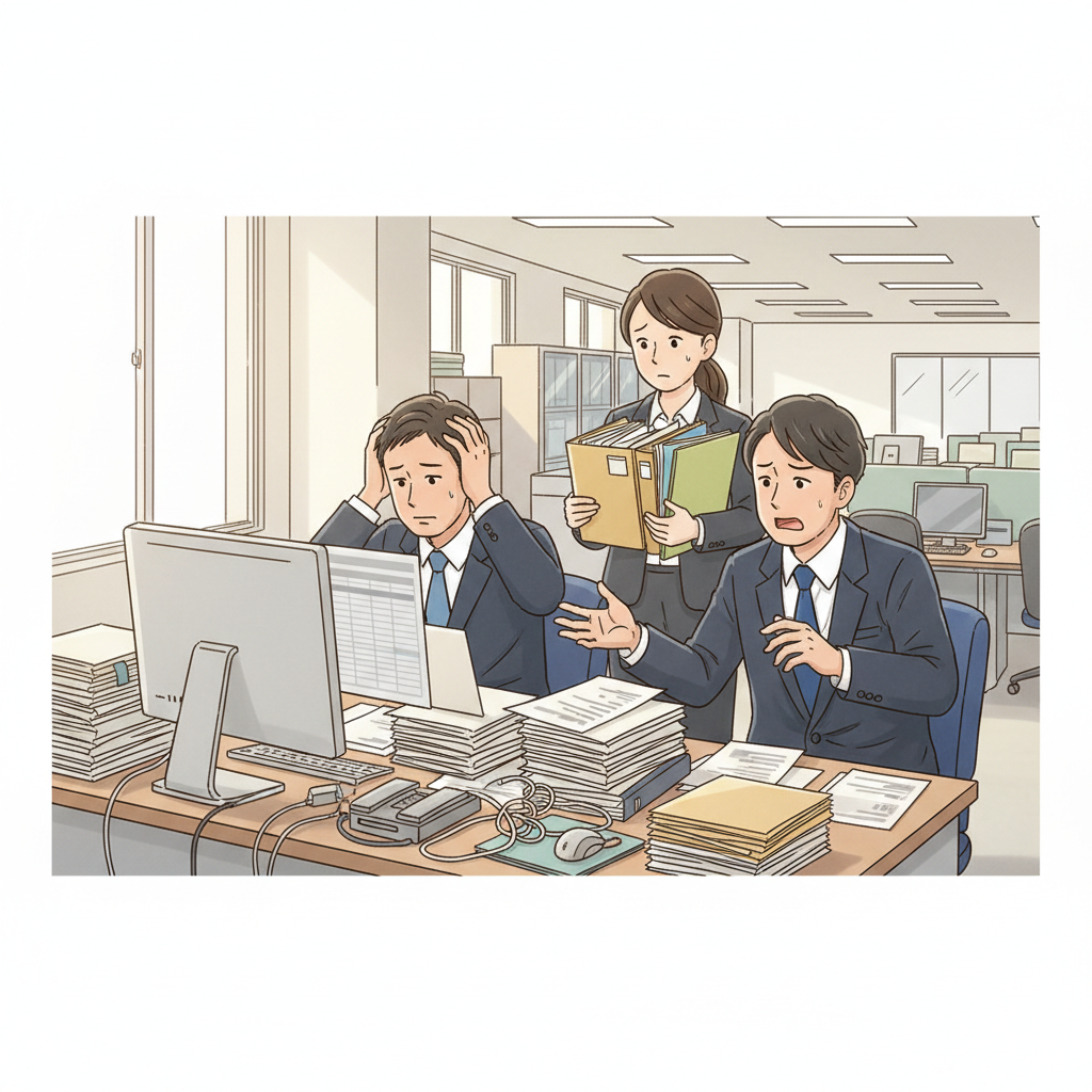 課題シーンのイラスト