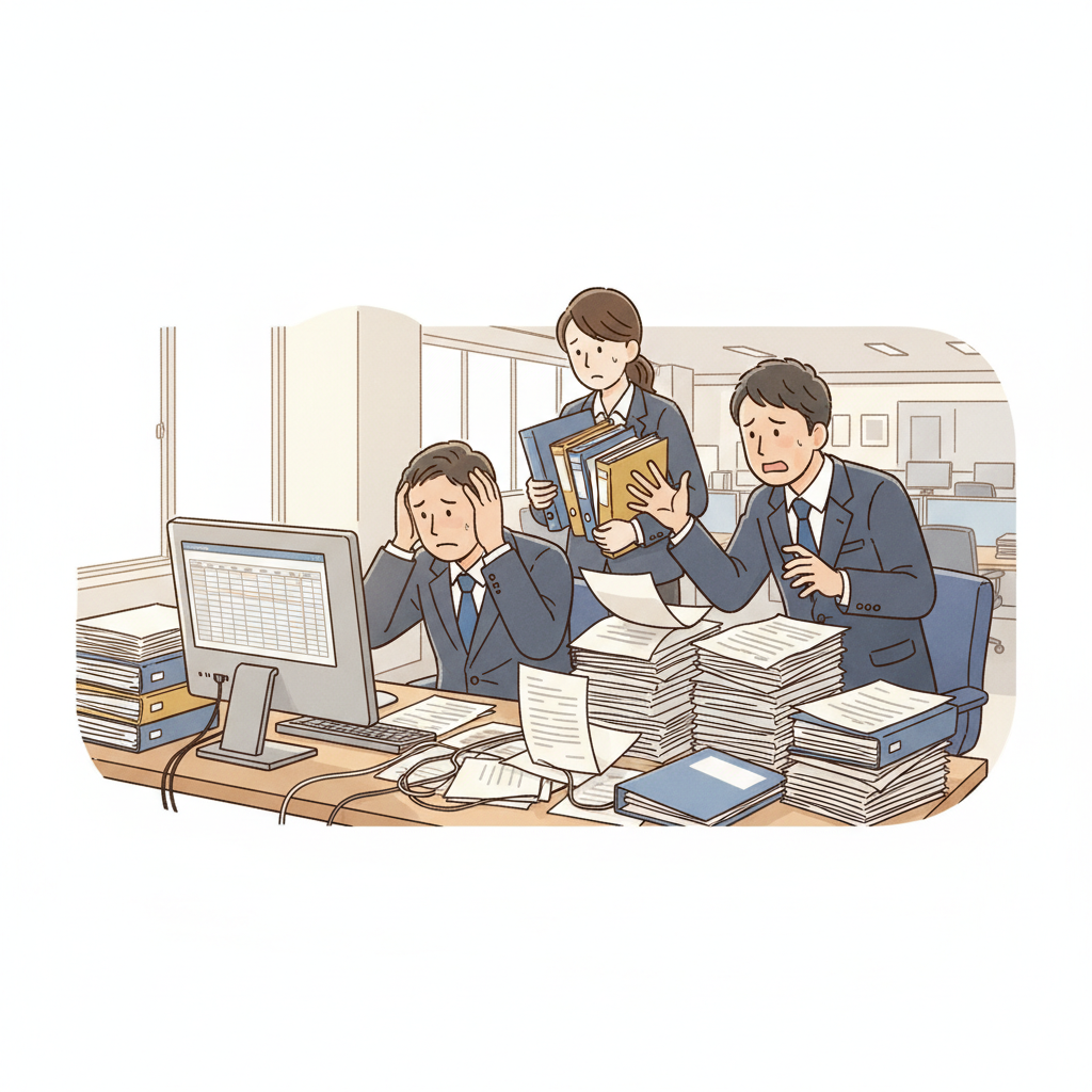課題シーンのイラスト