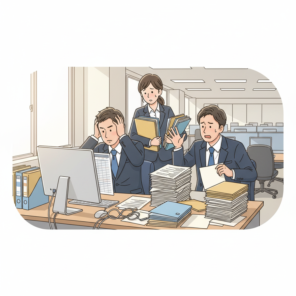 課題シーンのイラスト