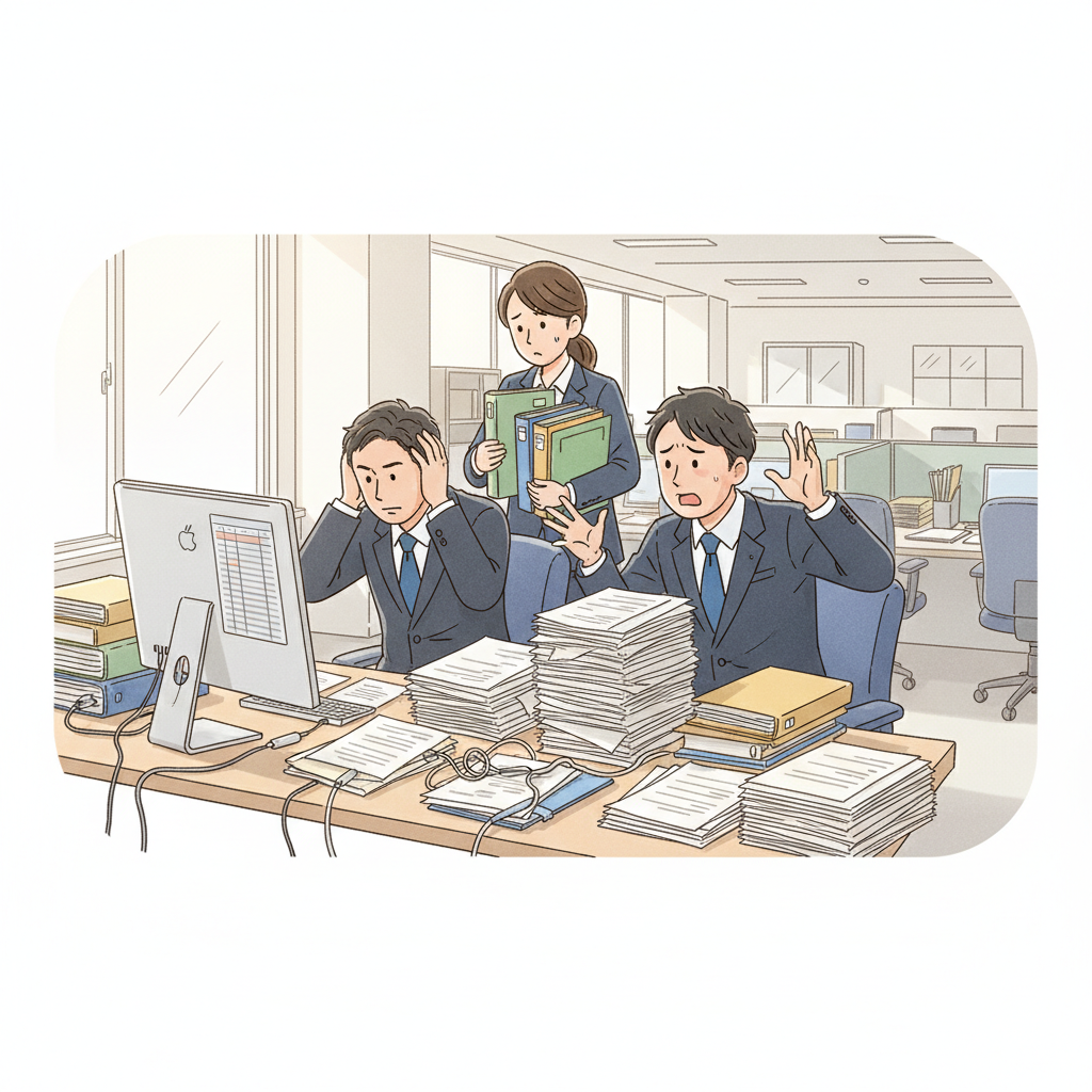 課題シーンのイラスト