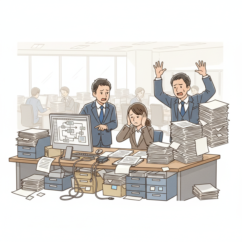 課題シーンのイラスト