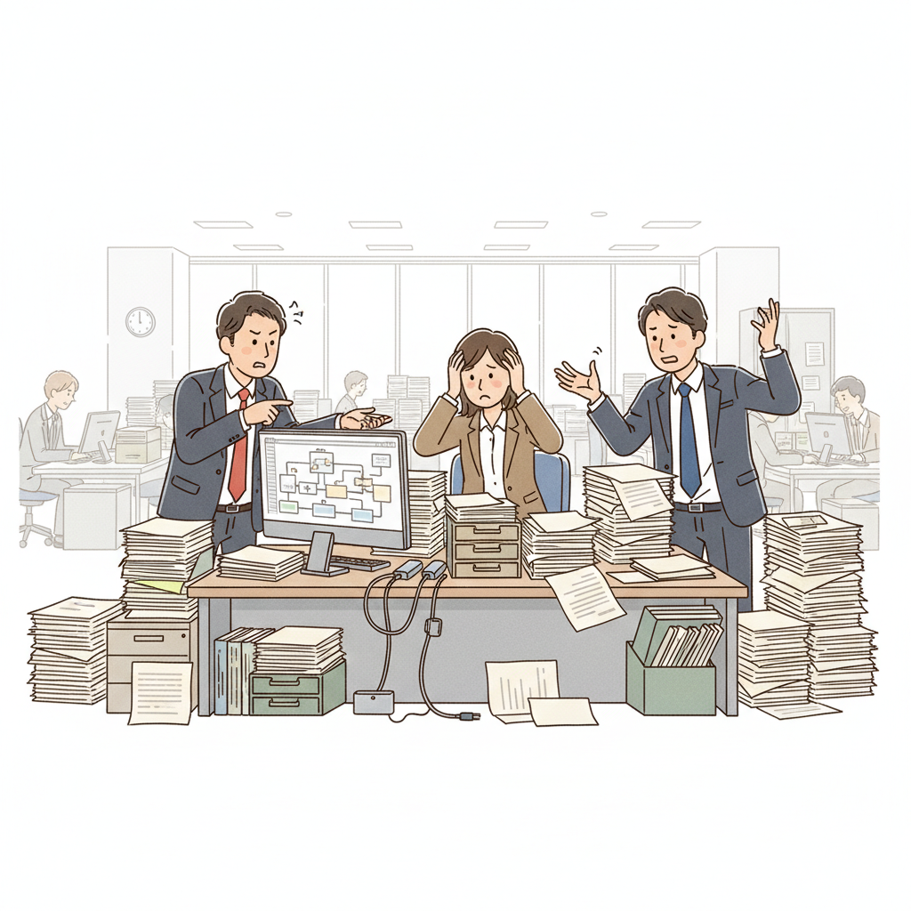 課題シーンのイラスト