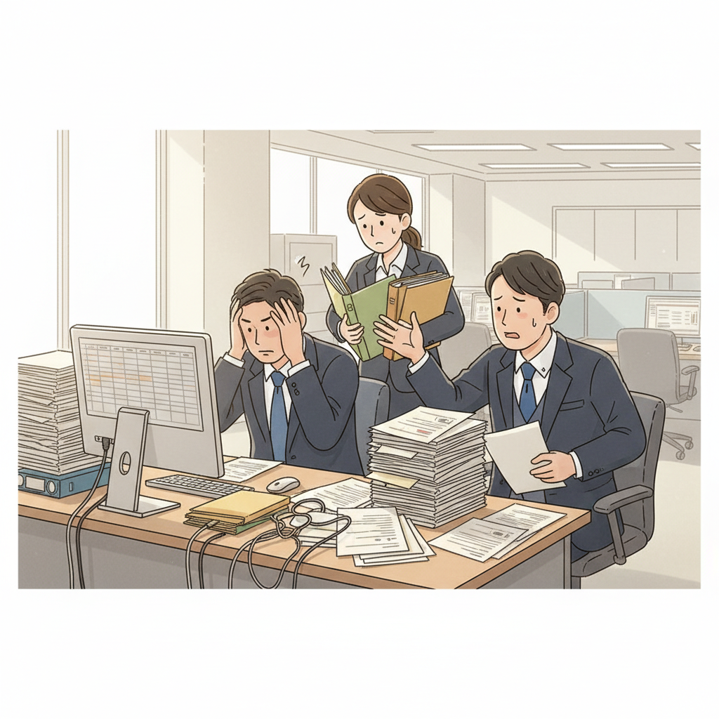 課題シーンのイラスト