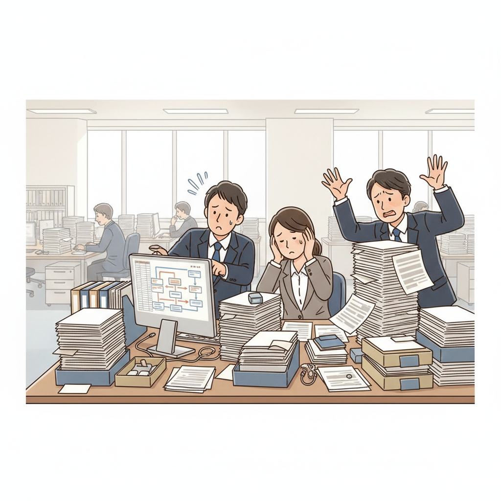 課題シーンのイラスト