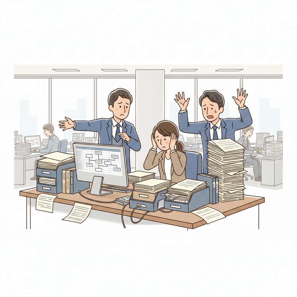 課題シーンのイラスト