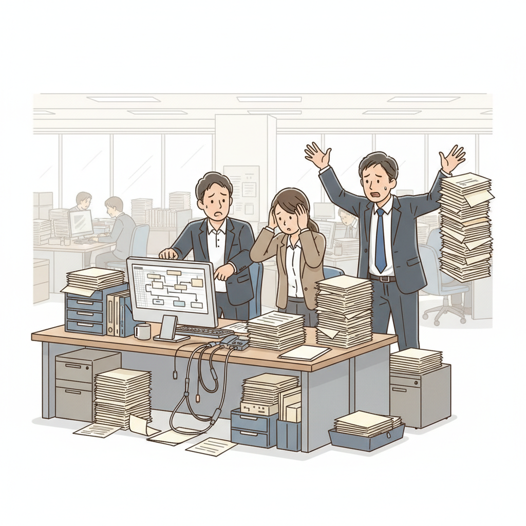 課題シーンのイラスト