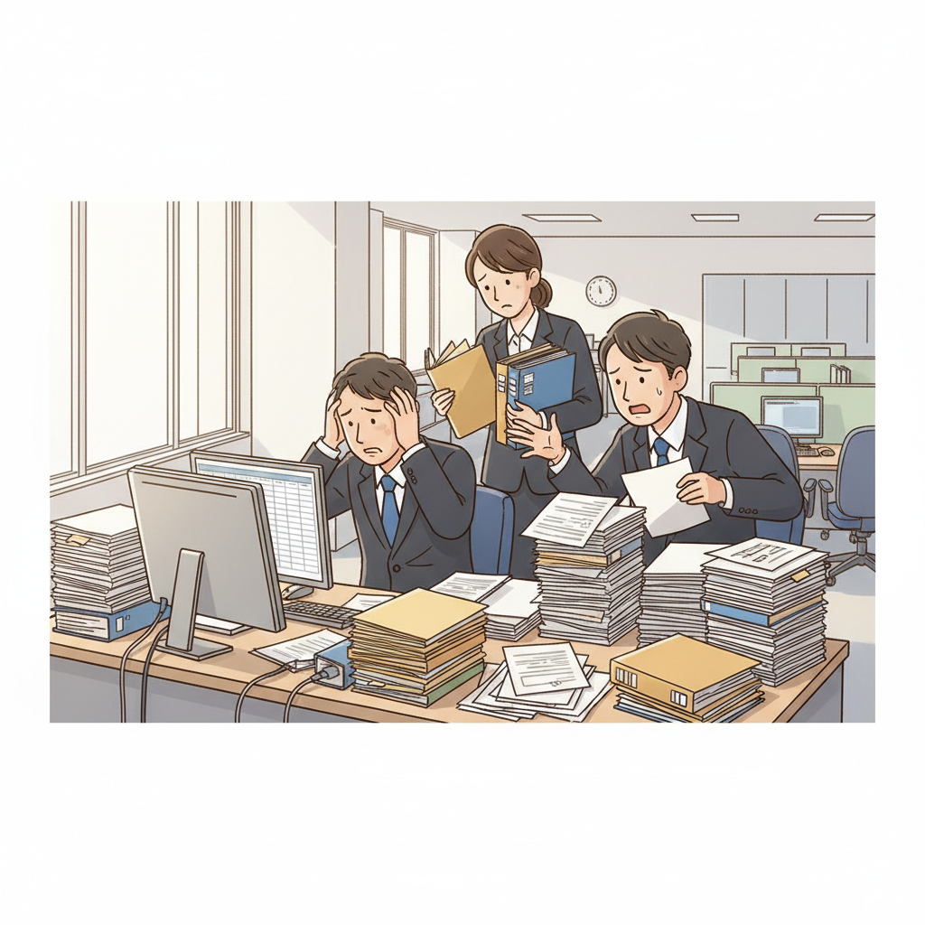 課題シーンのイラスト