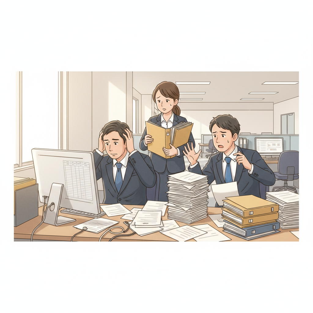 課題シーンのイラスト