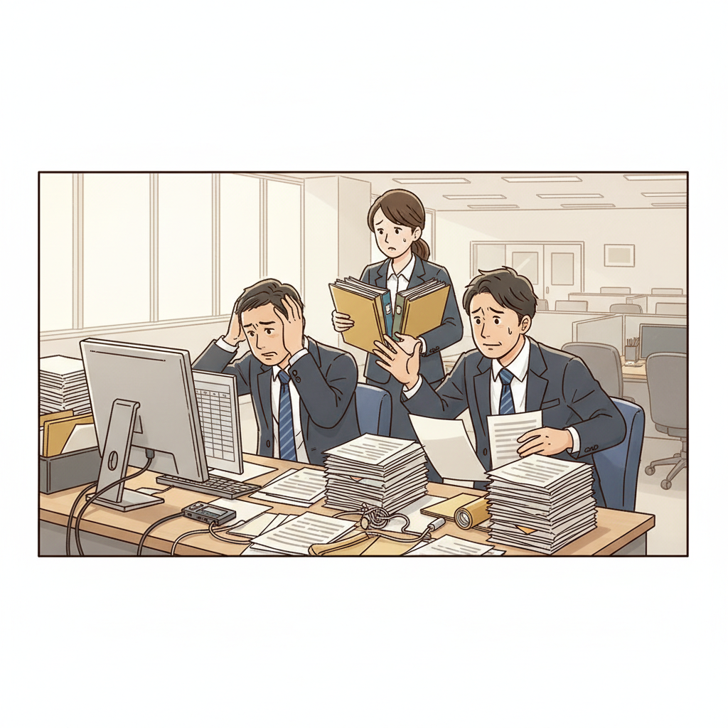 課題シーンのイラスト