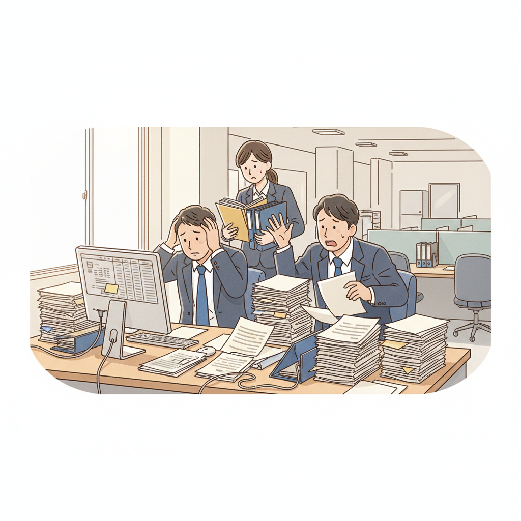 課題シーンのイラスト