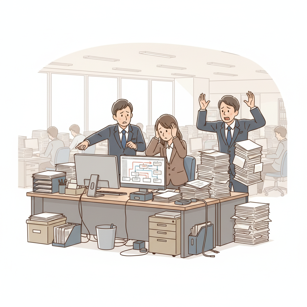 課題シーンのイラスト